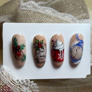 Christmas nail art tečaj